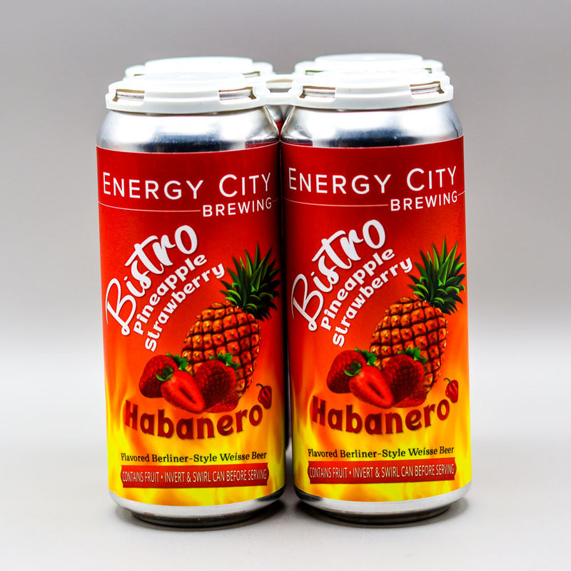 Energy City Bistro Pineapple Strawberry Habanero Berliner Weisse 16 FL. OZ. 4PK Cans