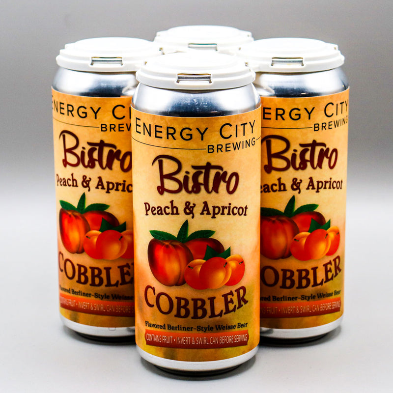 Energy City Bistro Peach Apricot Cobbler Berliner Weisse 16 FL. OZ. 4PK Cans