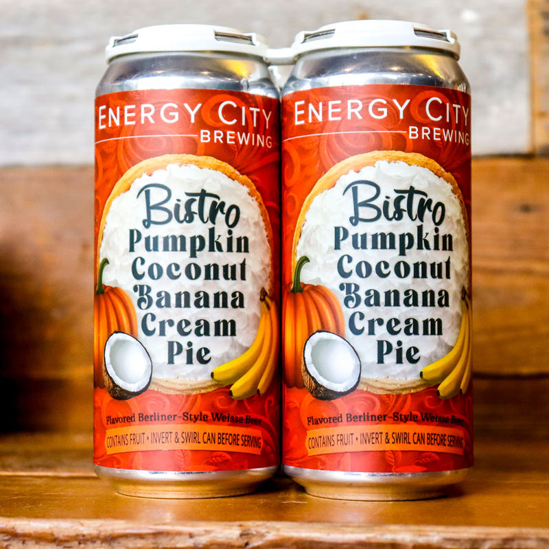 Energy City Bistro Pumpkin Coconut Banana Berliner Weisse 16 FL. OZ. 4PK Cans