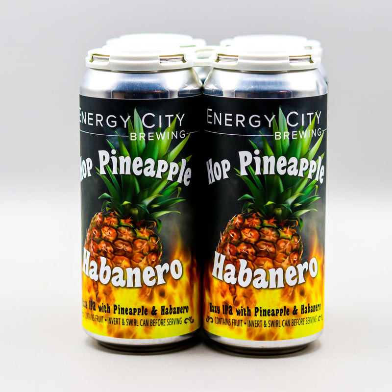 Energy City Hop Pineapple Habanero Hazy IPA 16 FL. OZ. 4PK Cans