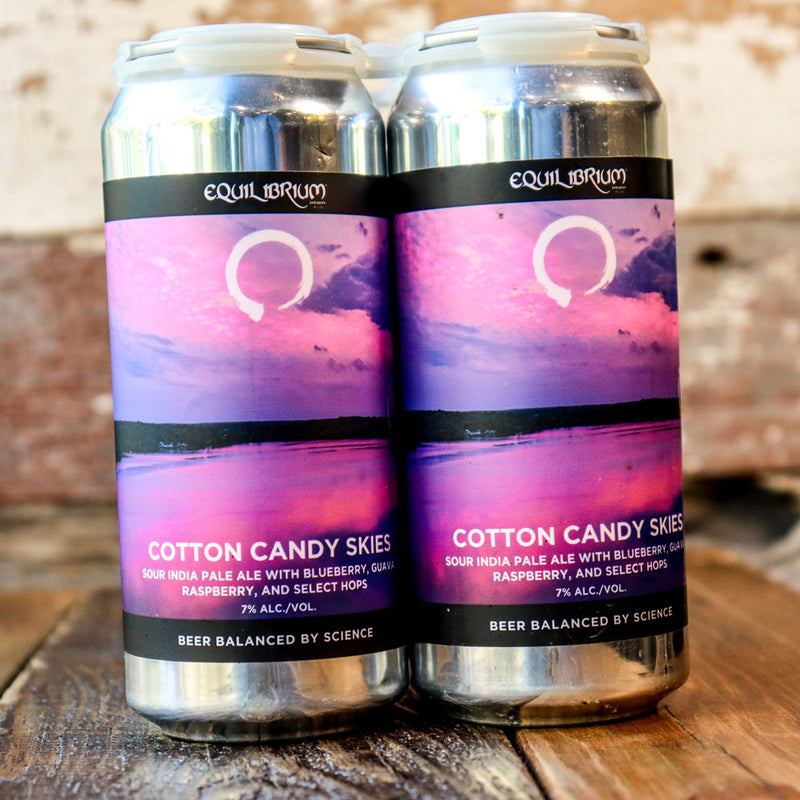 Equilibrium Cotton Candy Skies Sour IPA 16 FL. OZ. 4PK Cans