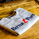 Bitter Pops EvoShield Women's Crop Heather Gray Crewneck