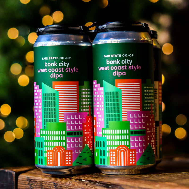 Fair State Bonk City West Coast DIPA 16 FL. OZ. 4PK Cans