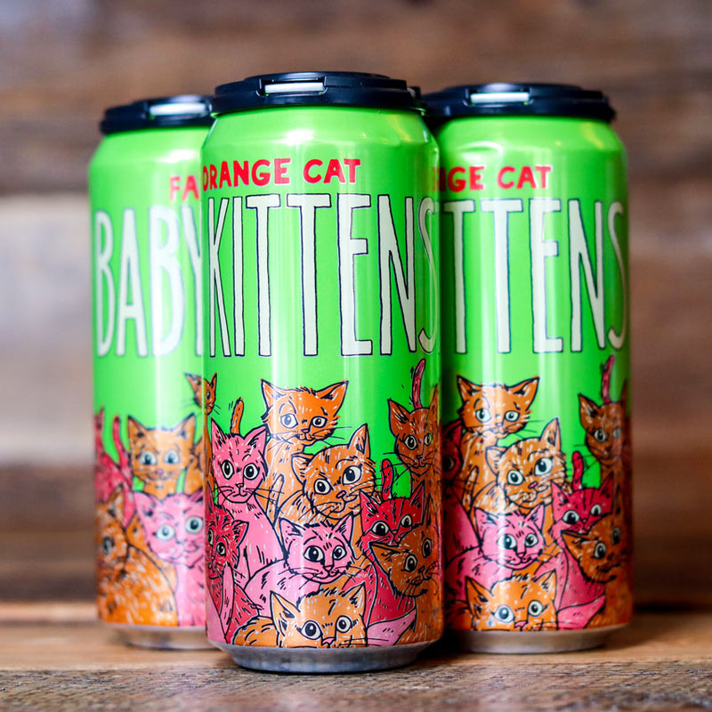 Fat Orange Cat Baby Kittens Hazy NEIPA 16 FL. OZ. 4PK Cans