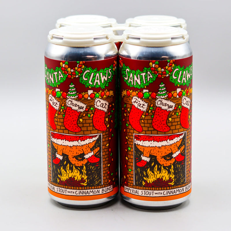 Fat Orange Cat Santa Claws Imperial Stout 16 FL. OZ. 4PK Cans