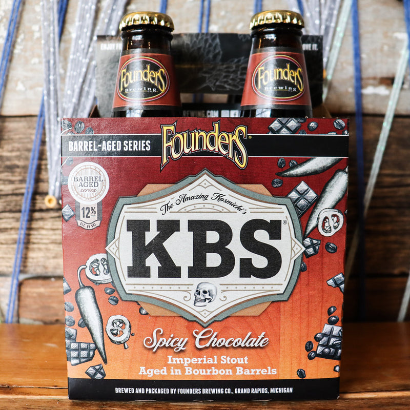 Founders KBS Spicy Chocolate BBA Stout 12 FL. OZ. 4PK