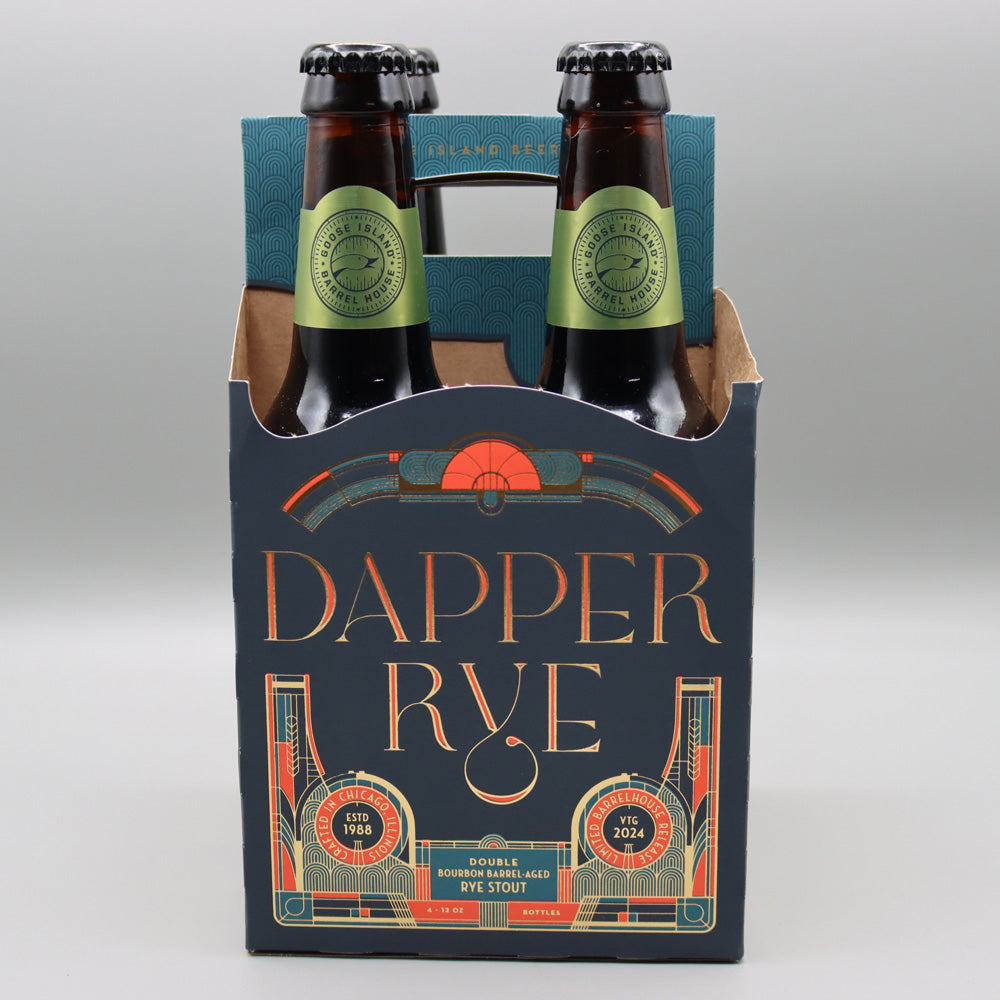 Goose Island Dapper Rye Double BBA Rye Stout 12 FL. OZ. 4PK