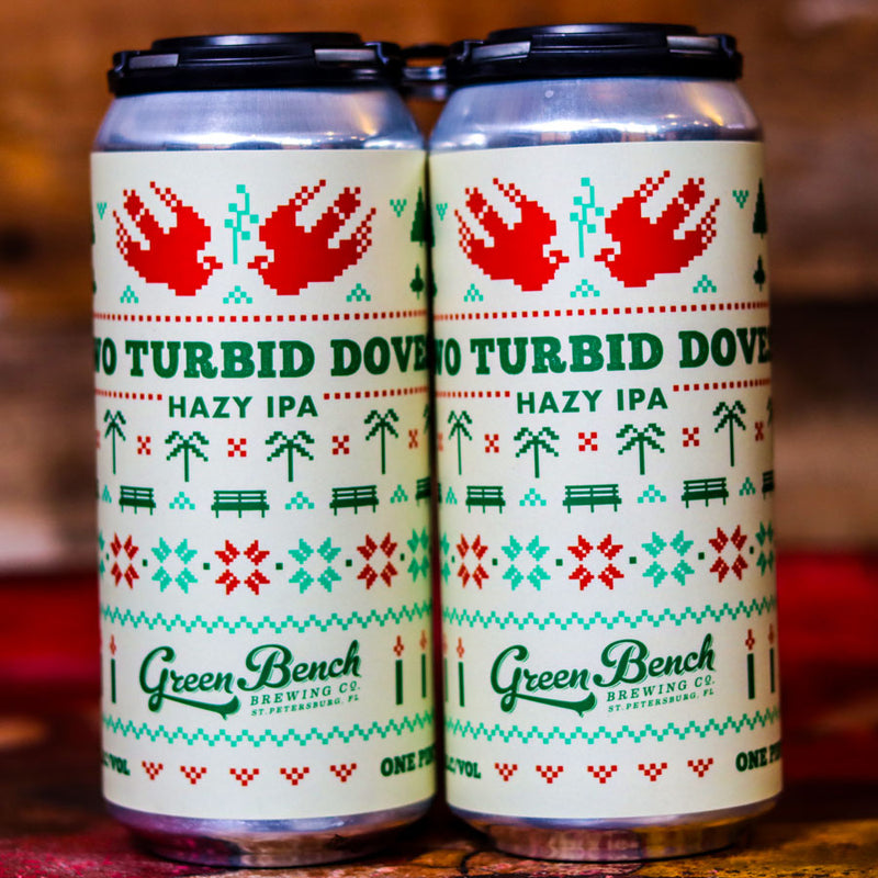 Green Bench Two Turbid Doves Hazy IPA 16 FL. OZ. 4PK Cans