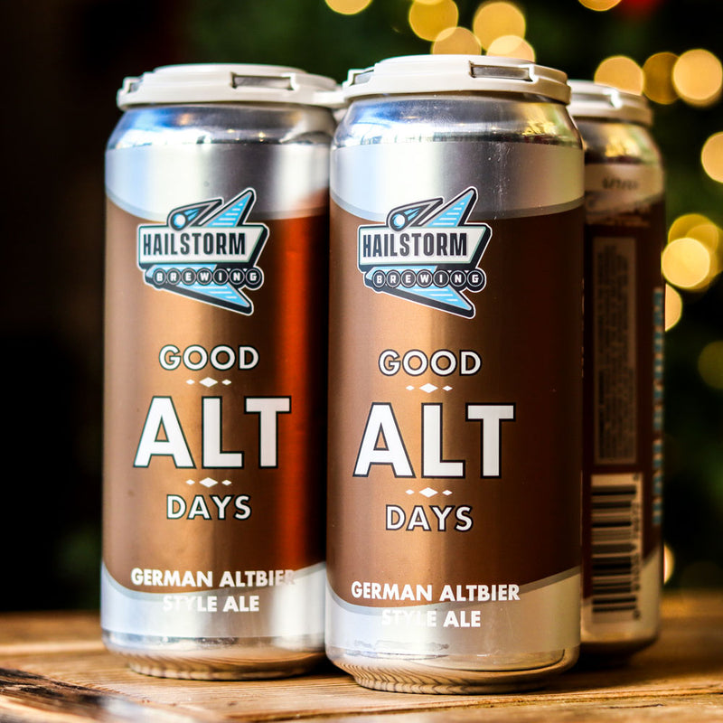 Hailstorm Good Alt Days German Altbier 16 FL. OZ. 4PK Cans