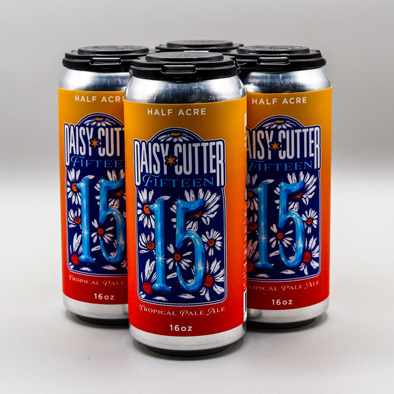 Half Acre Daisy Cutter Fifteen Tropical Pale Ale 16 FL. OZ. 4PK Cans