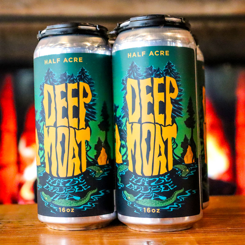 Half Acre Deep Moat Hazy DIPA 16 FL. OZ. 4PK Cans