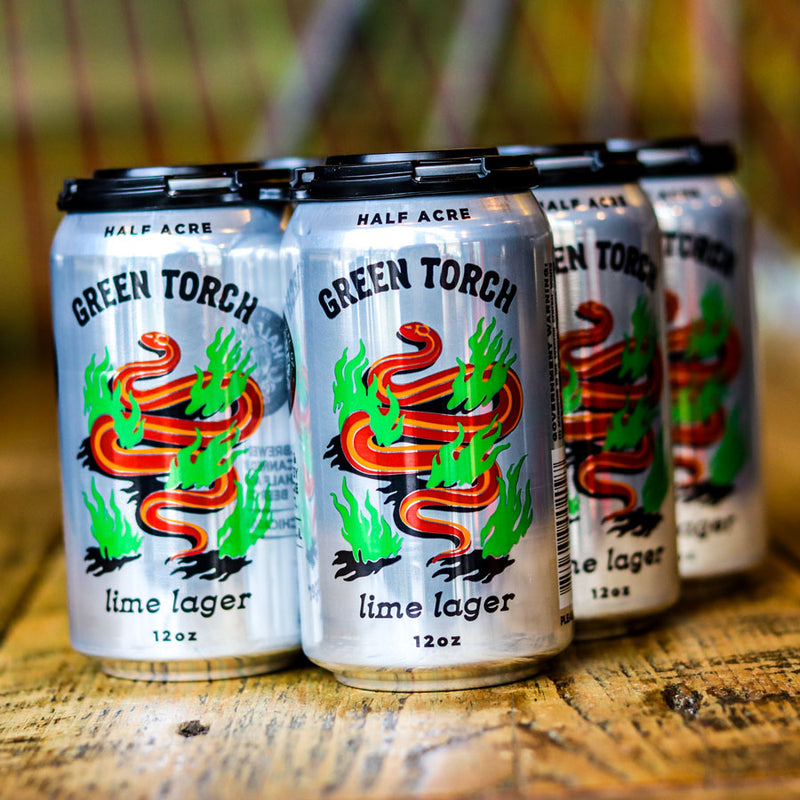 Half Acre Green Torch Lime Lager 12 FL. OZ. 6PK Cans
