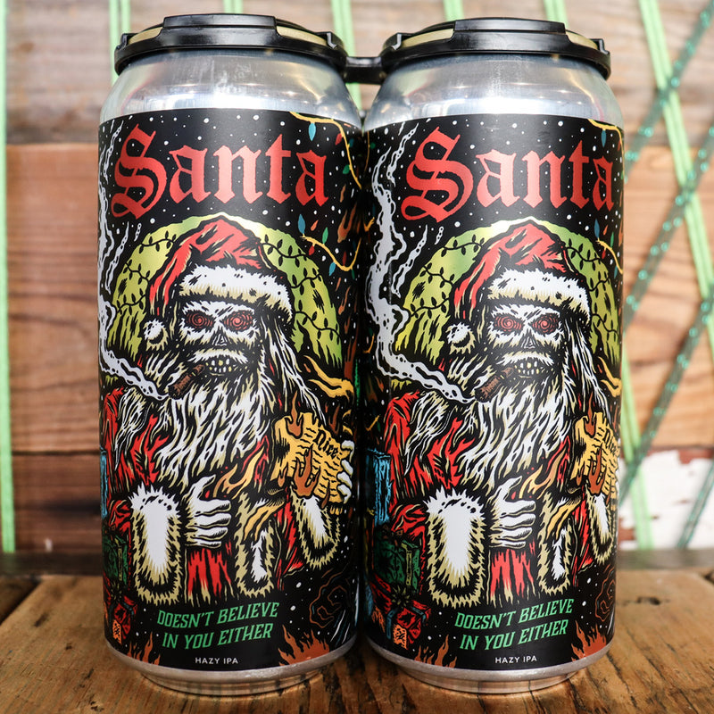 Hidden Hand Santa Doesnt Believe Hazy IPA 16 FL. OZ. 4PK Cans