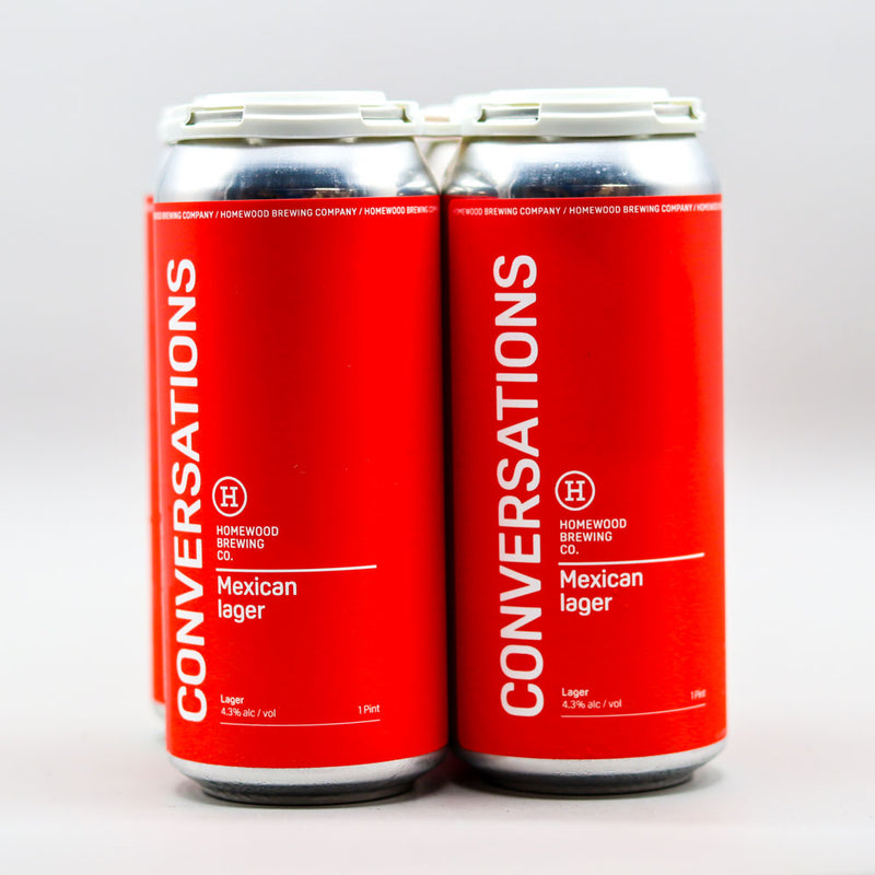 Homewood Conversations Mexican Lager 16 FL. OZ. 4PK Cans