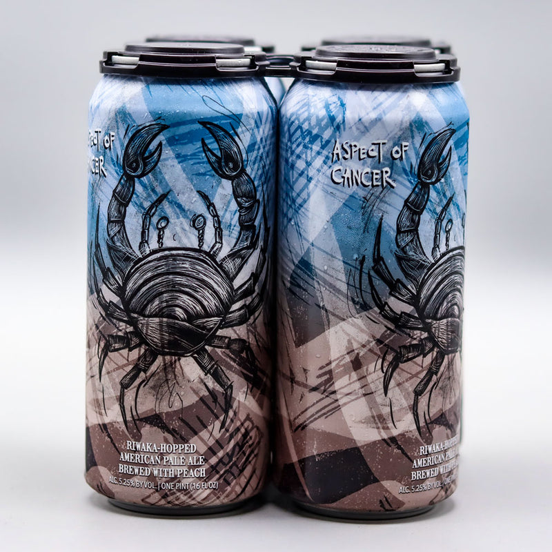 Hop Butcher Aspect of Cancer American Pale Ale W/Peach 16 FL. OZ. 4PK Cans