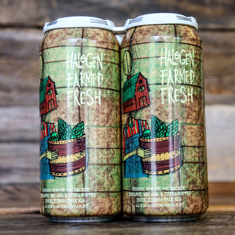 Hop Butcher Halogen Farmed Fresh DIPA 16 FL. OZ. 4PK Cans