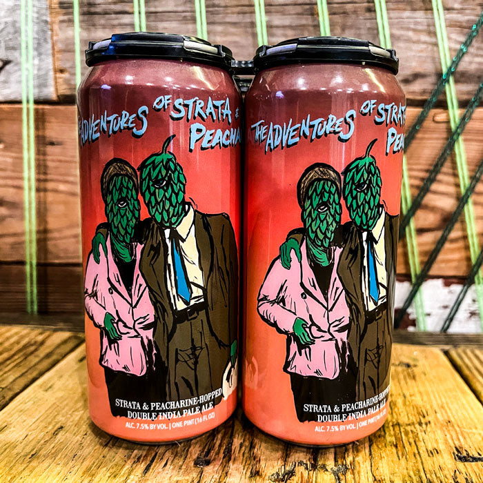 Hop Butcher The Adventures of Strata and Pecharine DIPA 16 FL. OZ. 4PK Cans