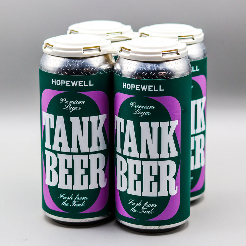 Hopewell Tank Beer Premium Lager 16 FL. OZ. 4PK Cans