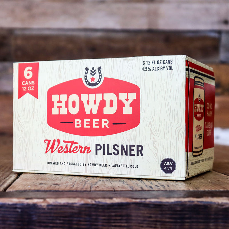 Howdy Western Pilsner 12 FL. OZ. 6PK Cans