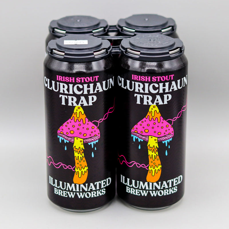 Illuminated Clurichaun Trap Irish Stout 16 FL. OZ. 4PK Cans