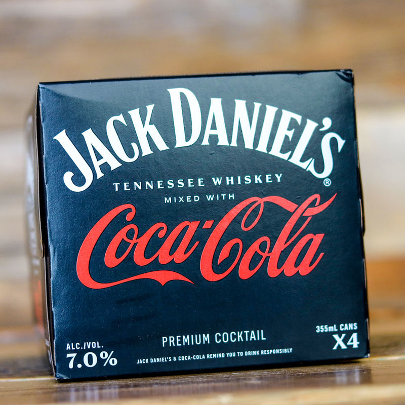 Jack and Coke RTD Cocktail 12 FL. OZ. 4PK Cans