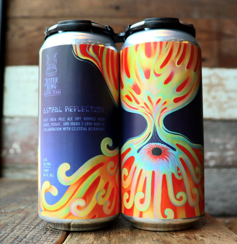 Jester King Astral Reflection Hazy IPA 16 FL. OZ. 4PK Cans
