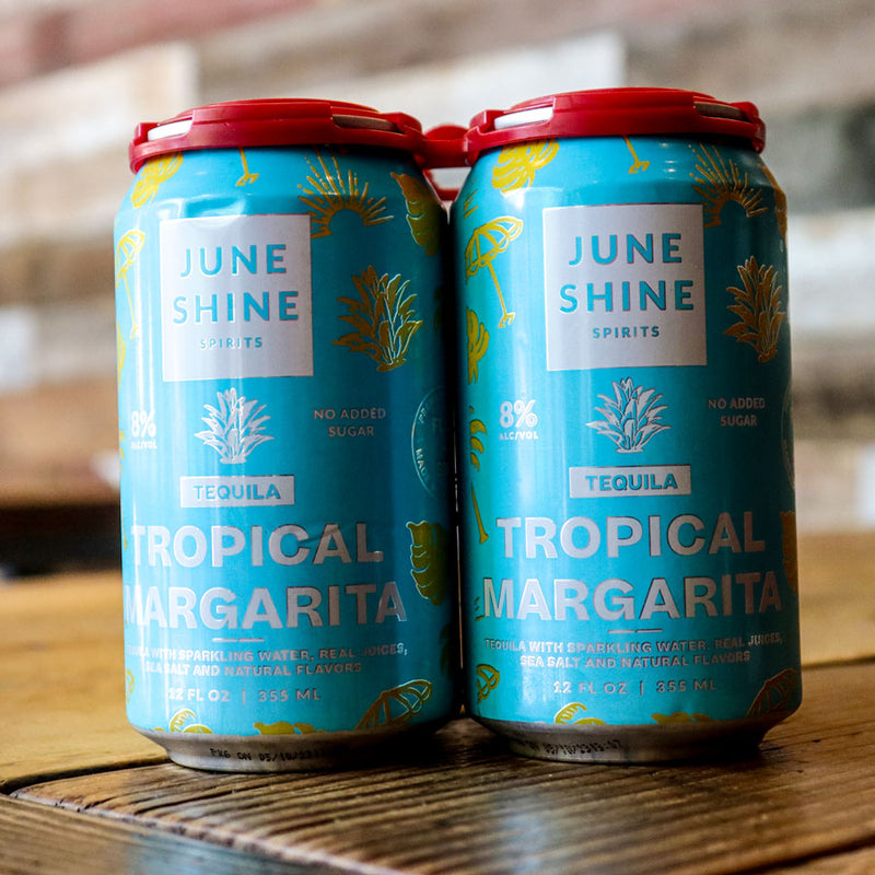 June Shine Tropical Margarita RTD Cocktail 12 FL. OZ. 4PK Cans