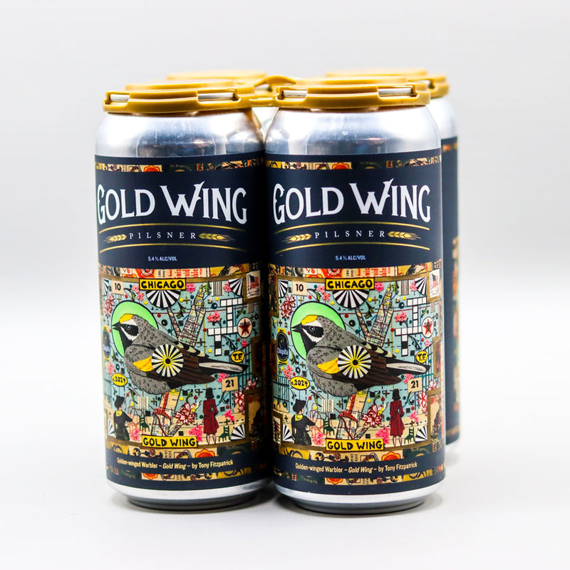 Kinslahger Gold Wing Pilsner 16 FL. OZ. 4PK Cans