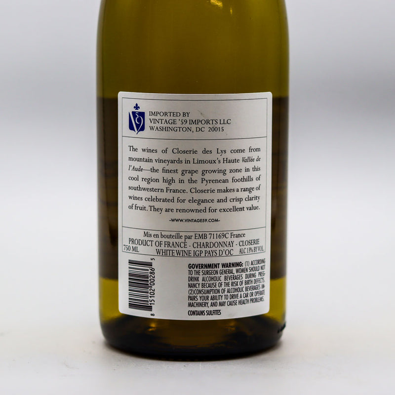 La Closerie Lys Chardonnay Pays DOC France 750ml