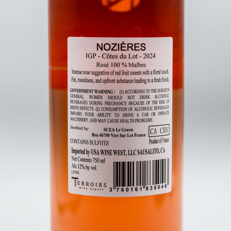 Le Gravis Nozieres Cotes du Lot Rose of Malbec France 750ml