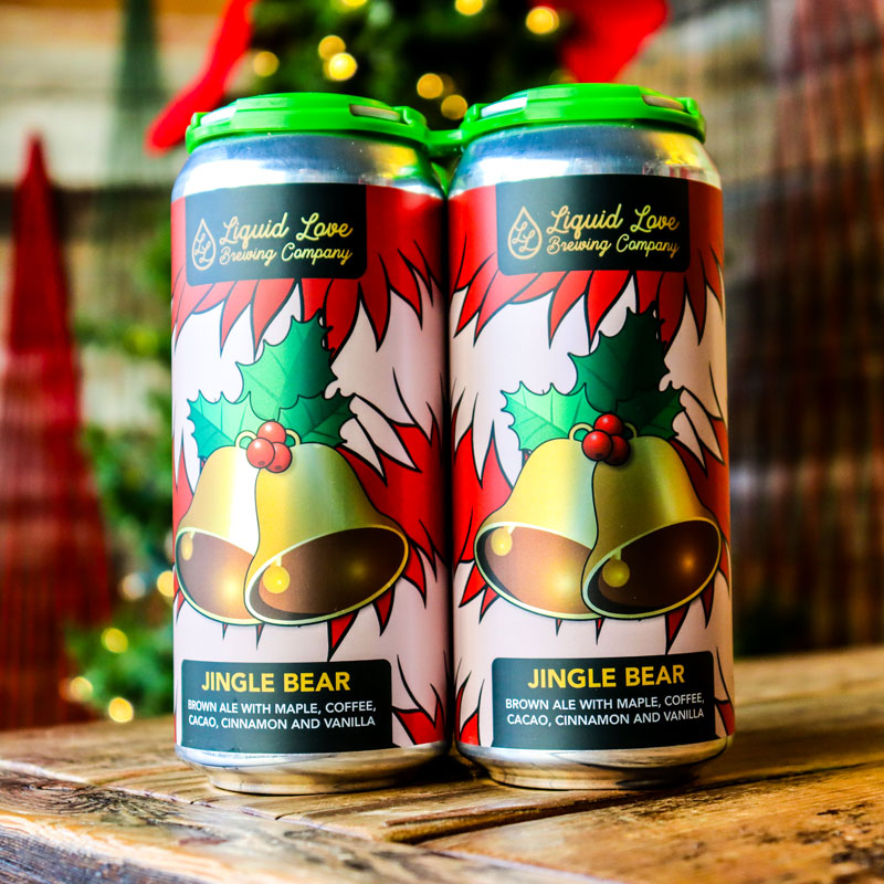 Liquid Love Jingle Bear Brown Ale 16 FL. OZ. 4PK Cans