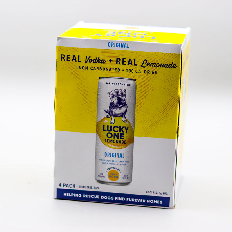 Lucky One Hard Lemonade RTD Cocktail 355ml. 4PK Cans