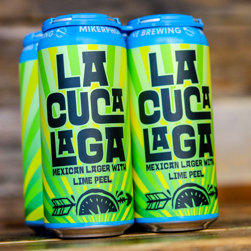 Mikerphone La Cuca Laga Mexican Lager w/ Lime Peel 16 FL. OZ. 4PK Cans