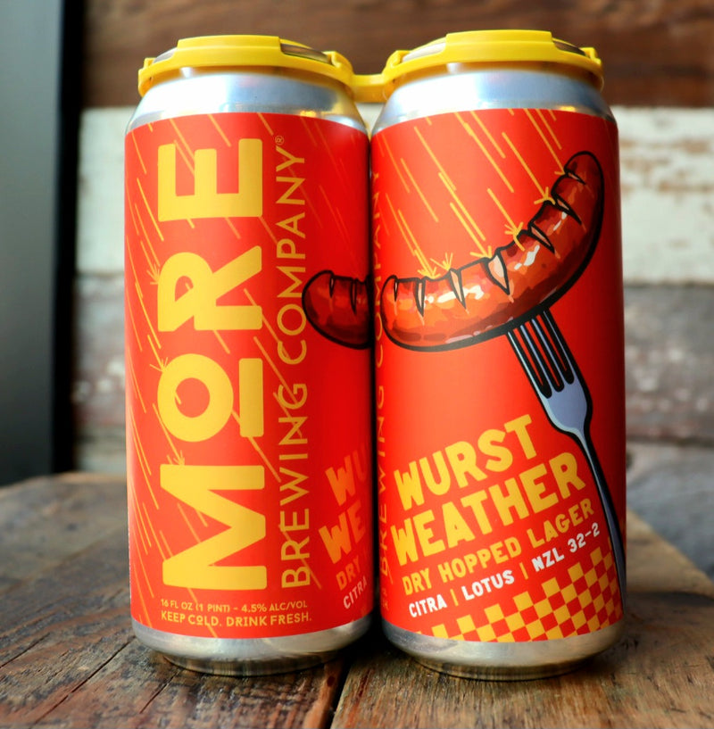 MORE Wurst Weather Dry Hopped Lager 16 FL. OZ. 4PK Cans