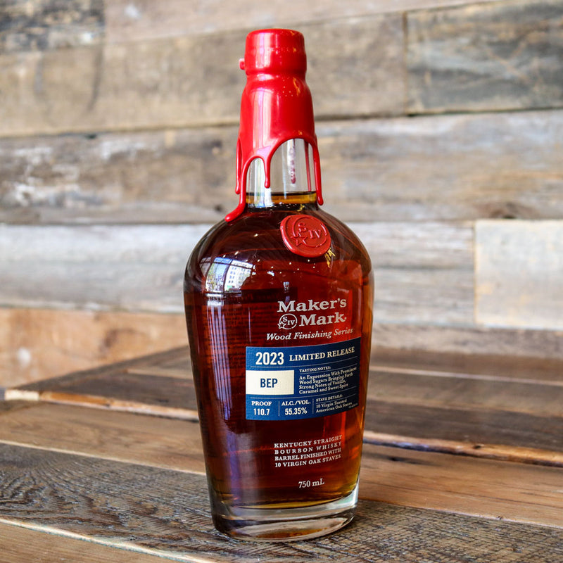 Makers Mark Wood Finishing Series 2023 BEP Bourbon Whiskey 750ml.