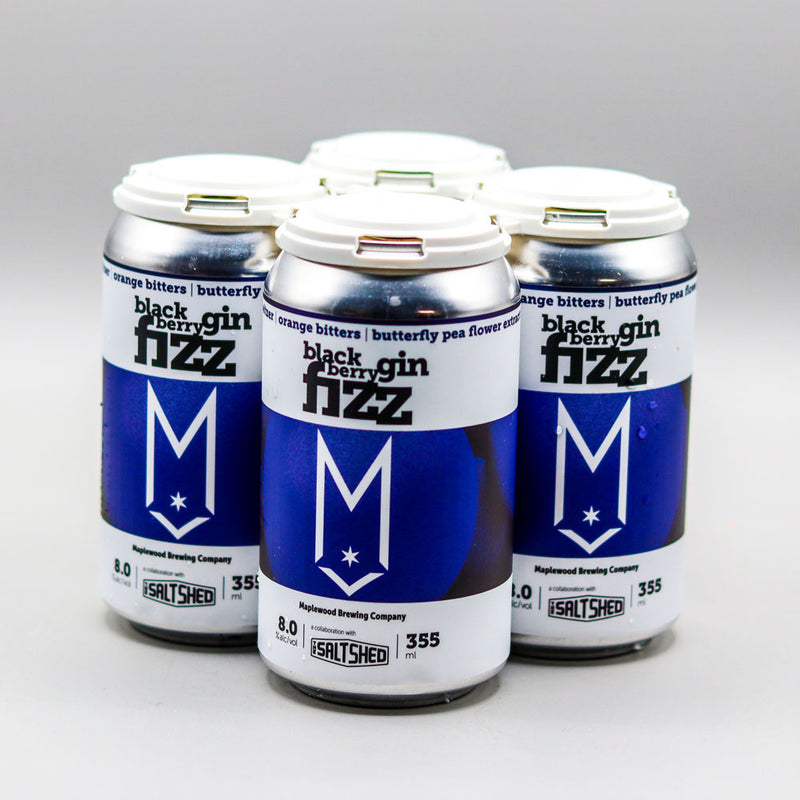 Maplewood RTD Cocktail Blackberry Gin Fizz 12 FL. OZ. 4PK Cans