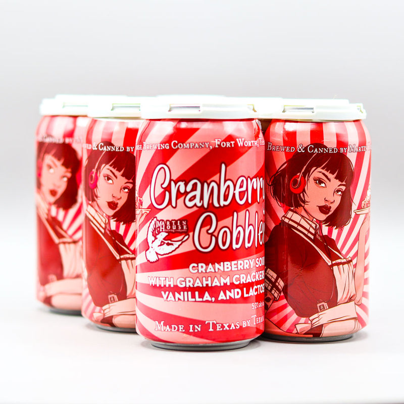 Martin House Cranberry Cobbler Sour Ale 12 FL. OZ. 6PK Cans