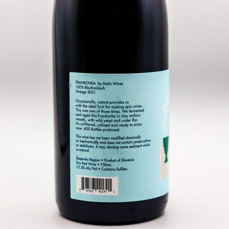Matic Wines Frankovka Amphora Blaufrankisch Slovenia 750ml