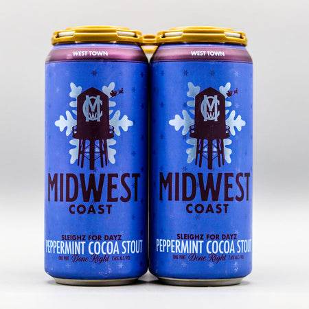 Midwest Coast Sleighz For Days Peppermint Cocoa Stout 16 FL. OZ. 4PK Cans