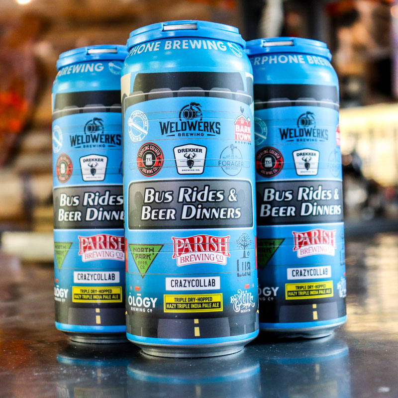 Mikerphone Bus Rides & Beer Dinners Hazy TIPA 16 FL. OZ. 4PK Cans