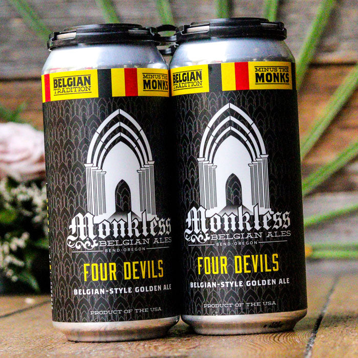 Monkless Four Devils Belgian-Style Golden Ale 16 FL. OZ. 4PK Cans