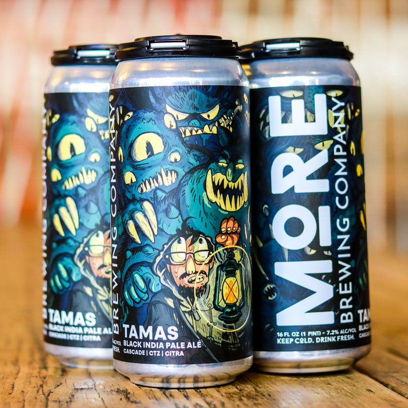 More Tamas Black IPA 16 FL. OZ. 4PK Cans