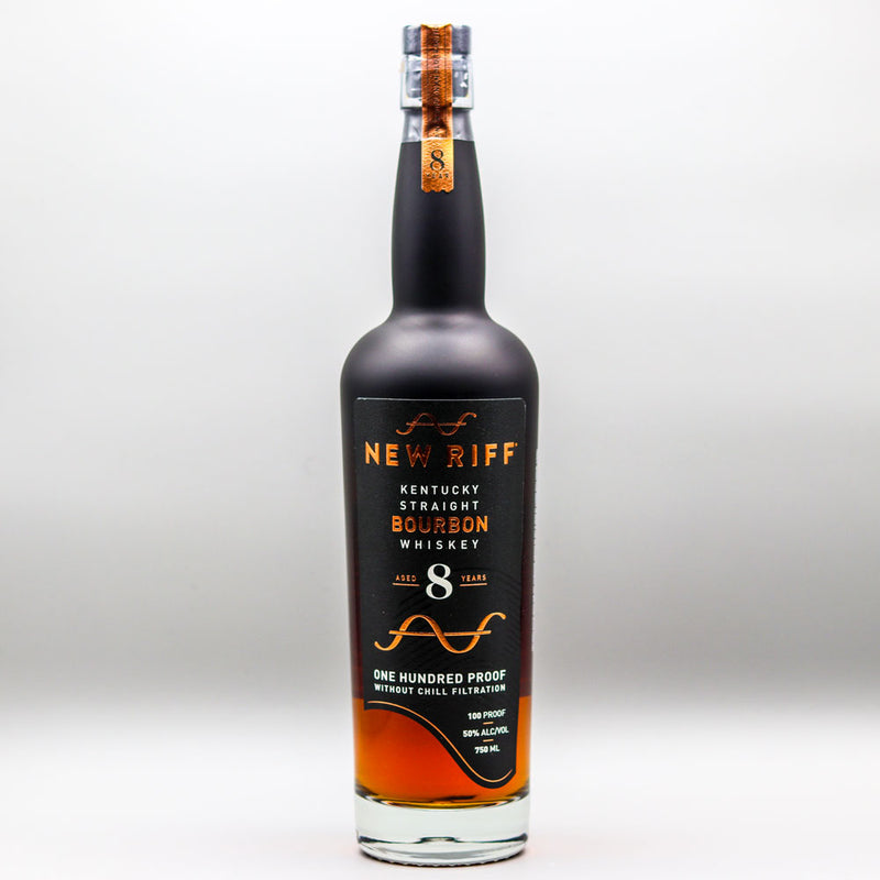 New Riff 8 Year Bourbon Whiskey 750ml.