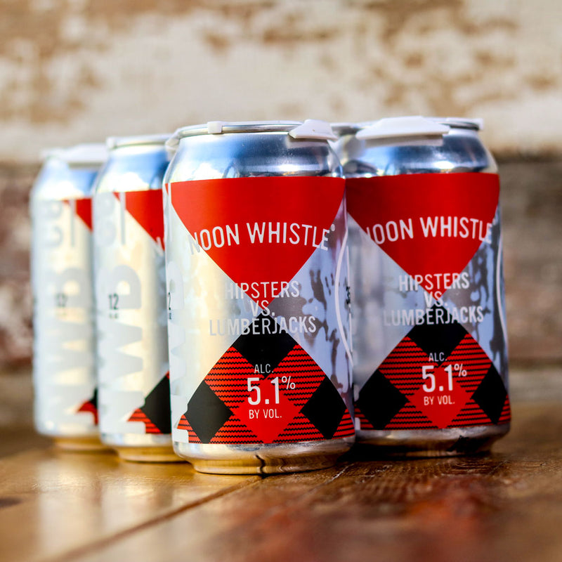 Noon Whistle Hipster Vs Lumberjack Red Ale 12 FL. OZ. 6PK Cans