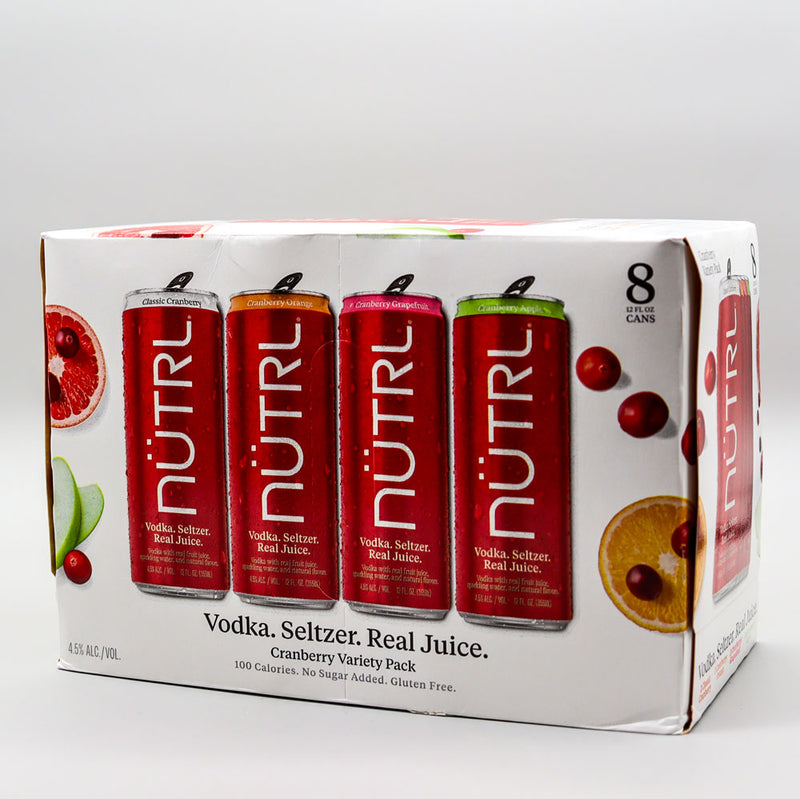 Nutrl Hard Seltzer Cranberry Variety Pack 12 FL. OZ. 8PK Cans