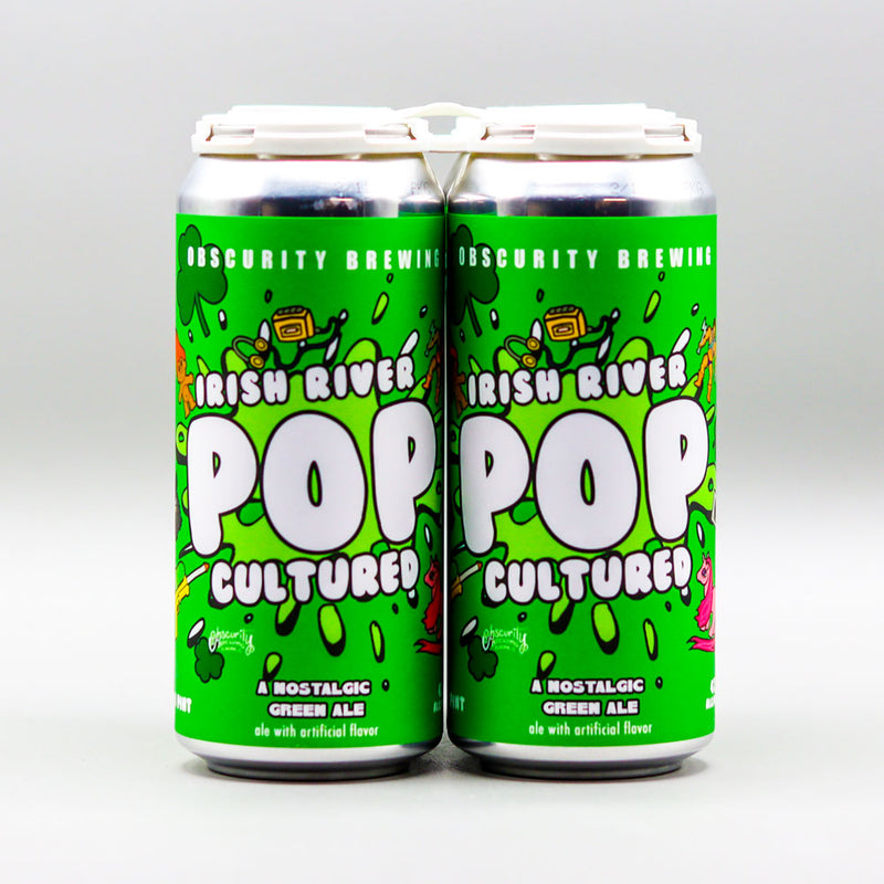 Obscurity Irish River Pop Cultured Green Ale 16 FL. OZ. 4PK Cans