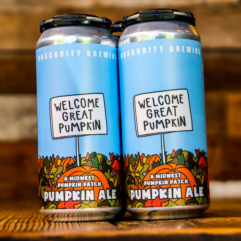 Obscurity Welcome Great Pumpkin Ale 16 FL. OZ. 4PK Cans