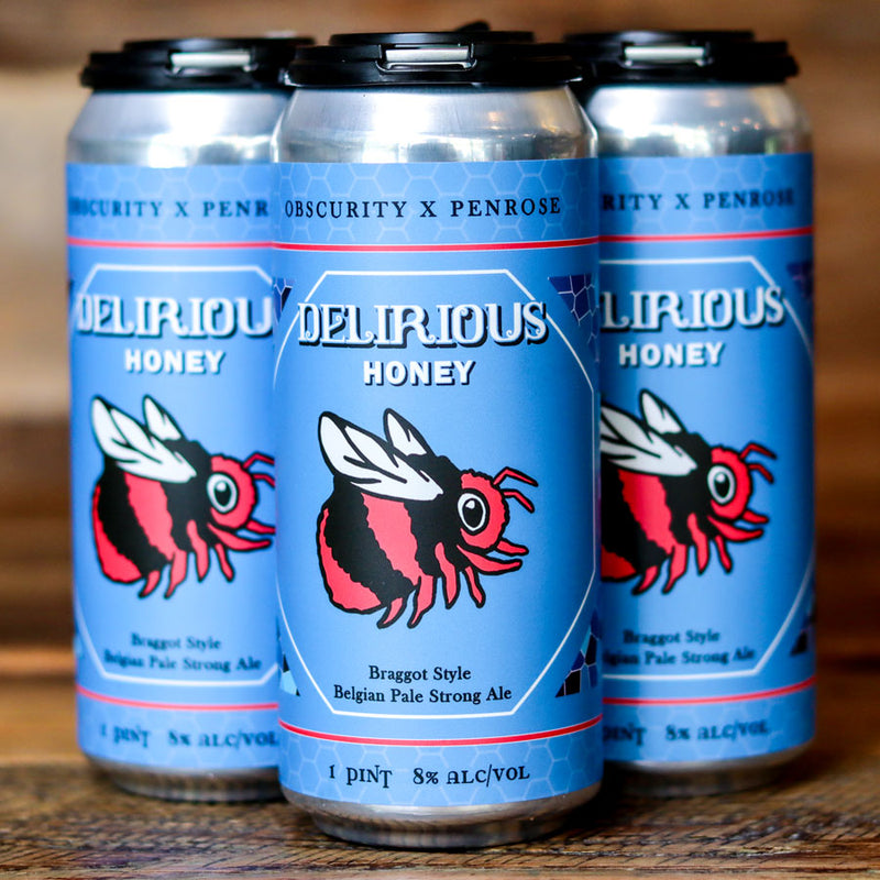 Obscurity Penrose Delirious Honey Braggot Style Belgian Pale Strong Ale 16 FL. OZ. 4PK Cans