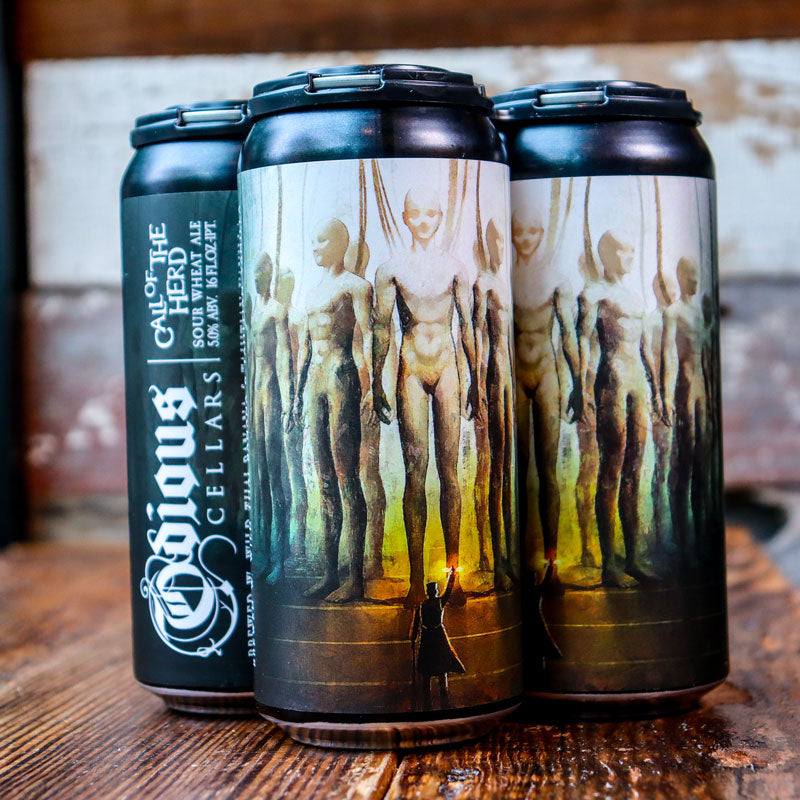 Odious Cellars Sour Wheat Ale w Banana and Vanilla 16 FL. OZ. 4PK Cans