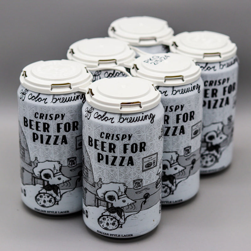 Off Color Crispy Beer For Pizza Italian Lager 12 FL. OZ. 6PK Cans